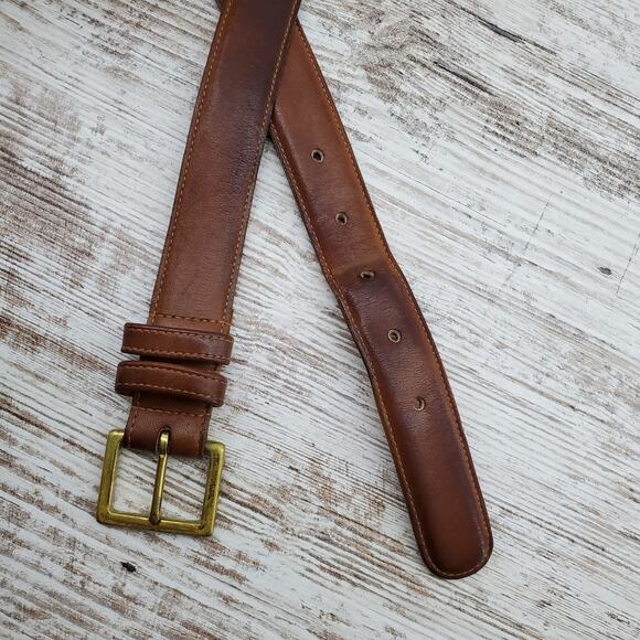 Coach British Tan Leather Belt 38 - Picture 2 of 3